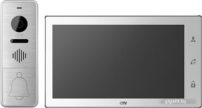 Комплект видеодомофона CTV DP4706AHD (белый)