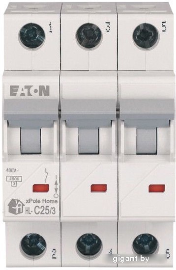 Выключатель автоматический Eaton HL-C253 3Р 25A C 4.5кA 3M 194793