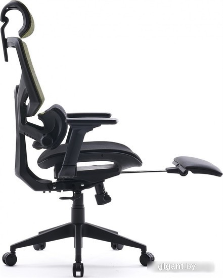 Кресло CACTUS CS-CHR-MC01-BK (черный/салатовый)