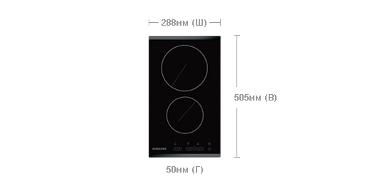 Samsung C-TR432NB02 варочная панель