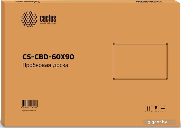 Офисная пробковая доска CACTUS CS-CBD-60X90