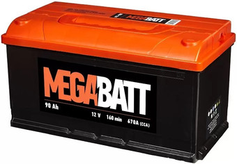 Автомобильный аккумулятор Mega Batt 6СТ-90Аз (90 А·ч)
