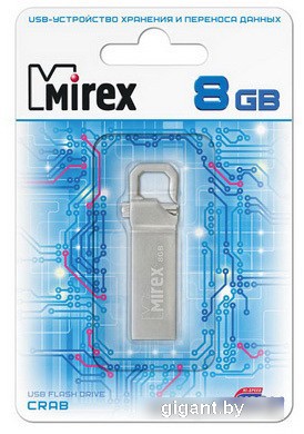 USB Flash Mirex CRAB 8GB (13600-ITRCRB08)
