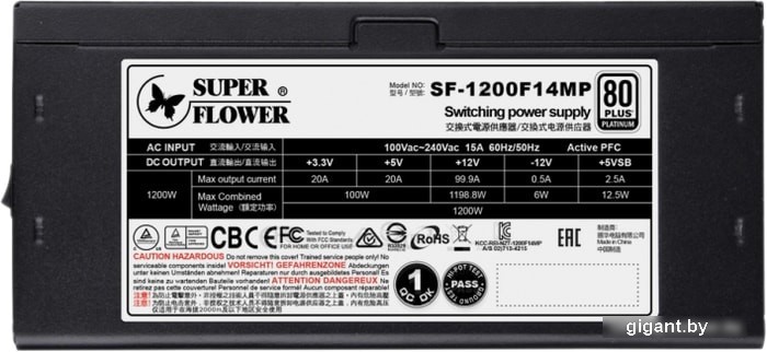 Блок питания Super Flower Leadex Platinum Special Edition SF-1200F14MP