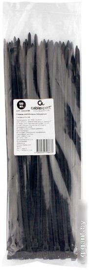 Стяжка для кабеля Cablexpert NYT-300x4.8B (100шт)