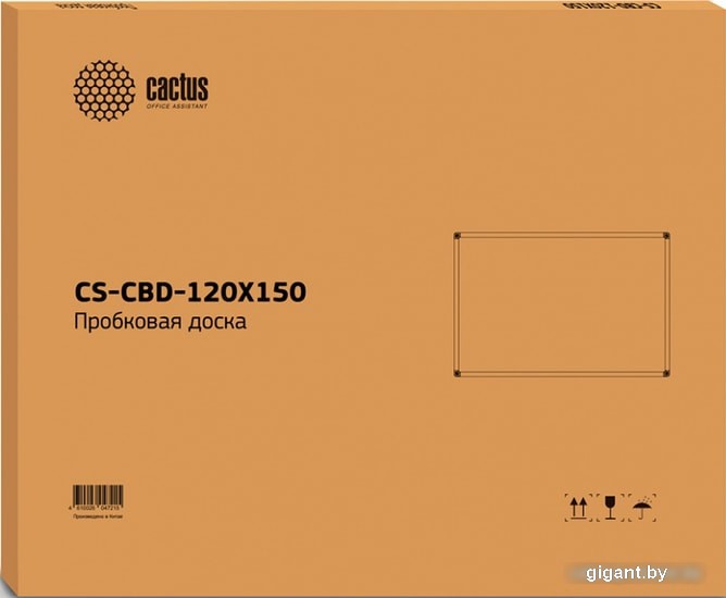 Офисная пробковая доска CACTUS CS-CBD-120X150