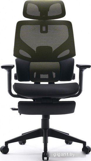 Кресло CACTUS CS-CHR-MC01-BK (черный/салатовый)
