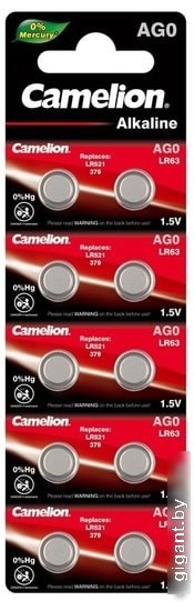 Батарейки Camelion AG0 10 шт. [AG0-BP10]
