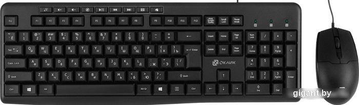 Офисный набор Oklick S650 (черный)